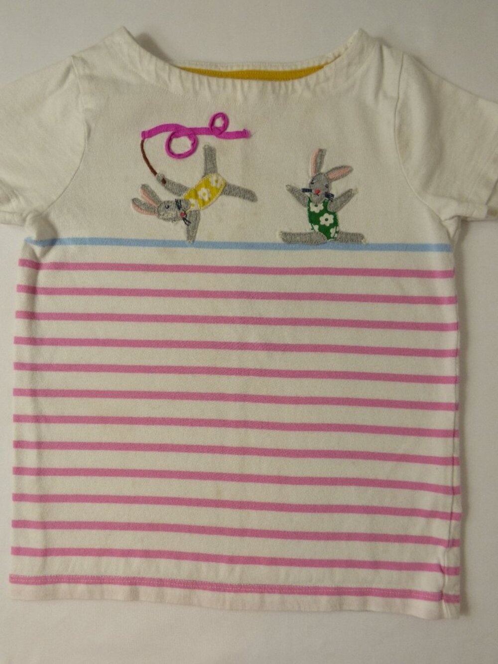 Mini Boden Gymnastics Bunny Applique T-Shirt, Size 4-5 Years
